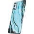 Aqua Blue Marble Ink Galaxy S20 Fan Edition Skin