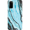 Aqua Blue Marble Ink Galaxy S20 Lite Case