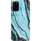 Aqua Blue Marble Ink Galaxy S20 Plus Pro Case