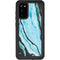 Aqua Blue Marble Ink Galaxy S20 Waterproof Case