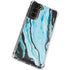 Aqua Blue Marble Ink Galaxy S21 5G Clear Case