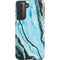 Aqua Blue Marble Ink Galaxy S21 5G Pro Case