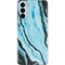Aqua Blue Marble Ink Galaxy S21 5G Skin