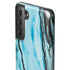 Aqua Blue Marble Ink Galaxy S21 FE Pro Case