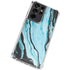 Aqua Blue Marble Ink Galaxy S21 Ultra 5G Clear Case