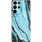 Aqua Blue Marble Ink Galaxy S21 Ultra 5G Skin