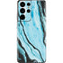Aqua Blue Marble Ink Galaxy S21 Ultra 5G Skin
