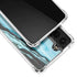 Aqua Blue Marble Ink Galaxy S22 Clear Case