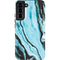 Aqua Blue Marble Ink Galaxy S22 Plus Pro Case