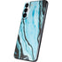 Aqua Blue Marble Ink Galaxy S22 Plus Skin