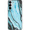 Aqua Blue Marble Ink Galaxy S22 Skin