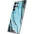 Aqua Blue Marble Ink Galaxy S22 Ultra Skin
