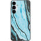 Aqua Blue Marble Ink Galaxy S23 FE Skin