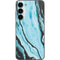 Aqua Blue Marble Ink Galaxy S23 Plus Skin