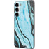 Aqua Blue Marble Ink Galaxy S23 Plus Skin