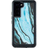Aqua Blue Marble Ink Galaxy S23 Plus Waterproof Case
