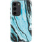 Aqua Blue Marble Ink Galaxy S23 Pro Case