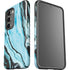 Aqua Blue Marble Ink Galaxy S23 Pro Case