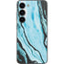 Aqua Blue Marble Ink Galaxy S23 Skin