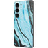 Aqua Blue Marble Ink Galaxy S23 Skin
