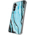 Aqua Blue Marble Ink Galaxy S24 Plus Clear Case