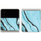 Aqua Blue Marble Ink Galaxy Z Flip3 5G Skin