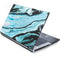 Aqua Blue Marble Ink Generic Laptop Skin