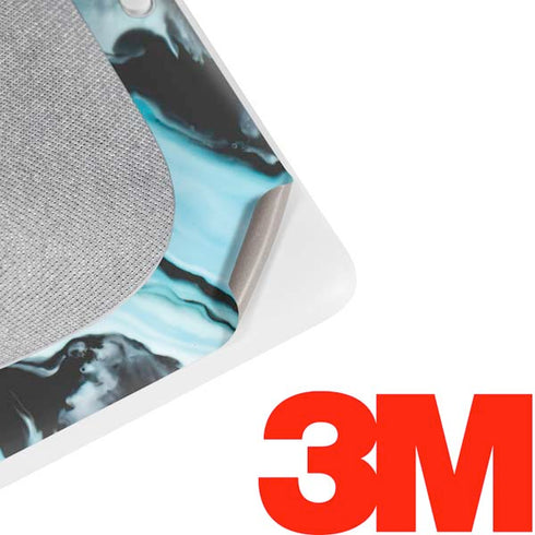 Aqua Blue Marble Ink Google Home Hub Skin