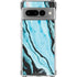 Aqua Blue Marble Ink Google Pixel 7 Pro Clear Case