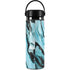 Aqua Blue Marble Ink Hydro Flask 20oz Wide Mouth Skin
