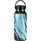 Aqua Blue Marble Ink Hydro Flask 32oz Wide Mouth Skin