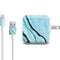 Aqua Blue Marble Ink iPad Charger (10W USB) Skin