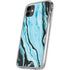 Aqua Blue Marble Ink iPhone 11 Clear Case