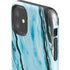 Aqua Blue Marble Ink iPhone 11 Impact Case