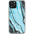 Aqua Blue Marble Ink iPhone 11 Pro Clear Case