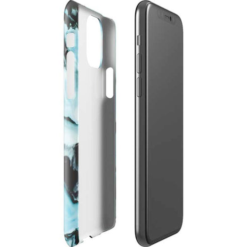 Aqua Blue Marble Ink iPhone 11 Pro Lite Case