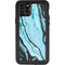 Aqua Blue Marble Ink iPhone 11 Pro Max Waterproof Case