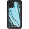 Aqua Blue Marble Ink iPhone 11 Pro Waterproof Case