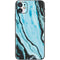 Aqua Blue Marble Ink iPhone 11 Skin