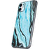 Aqua Blue Marble Ink iPhone 11 Skin