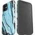 Aqua Blue Marble Ink iPhone 12 Impact Case