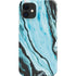 Aqua Blue Marble Ink iPhone 12 Mini Lite Case