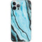 Aqua Blue Marble Ink iPhone 12 Pro Max Skin