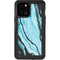 Aqua Blue Marble Ink iPhone 12 Pro Max Waterproof Case