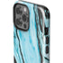 Aqua Blue Marble Ink iPhone 13 Pro Max Impact Case