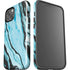 Aqua Blue Marble Ink iPhone 15 Impact Case