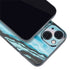 Aqua Blue Marble Ink iPhone 14 Skin