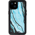 Aqua Blue Marble Ink iPhone 15 Plus Waterproof Case