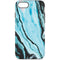 Aqua Blue Marble Ink iPhone 8 Pro Case