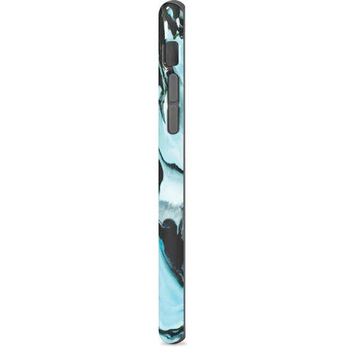 Aqua Blue Marble Ink iPhone 8 Pro Case